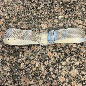 NWOT Sand Castle Studded Silver Belt